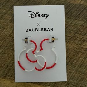 BaubleBar Disney Mickey Mouse Valentine Hoop Earrings